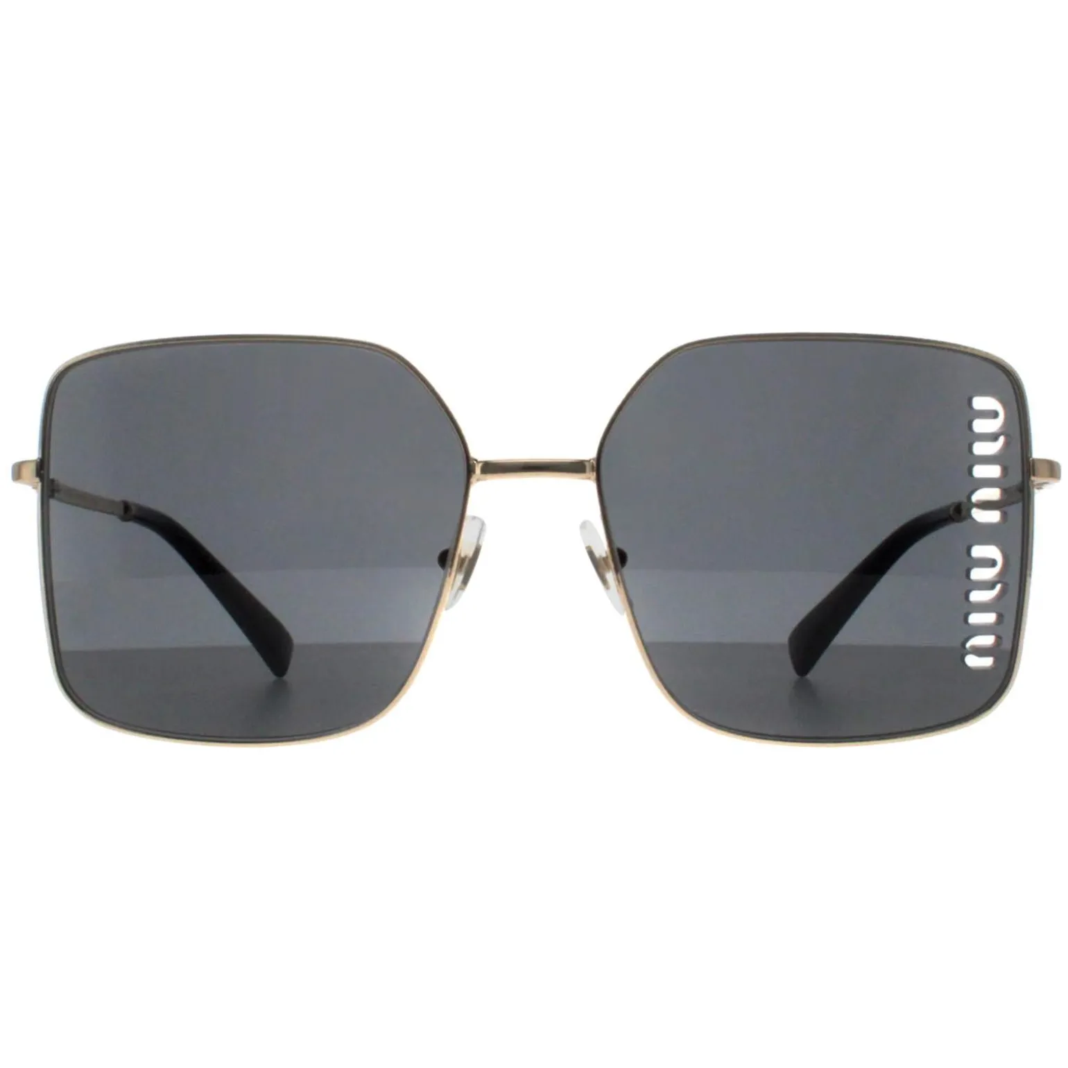 Miu Miu Sunglasses MU51YS ZVN5S0 Pale Gold Dark Grey