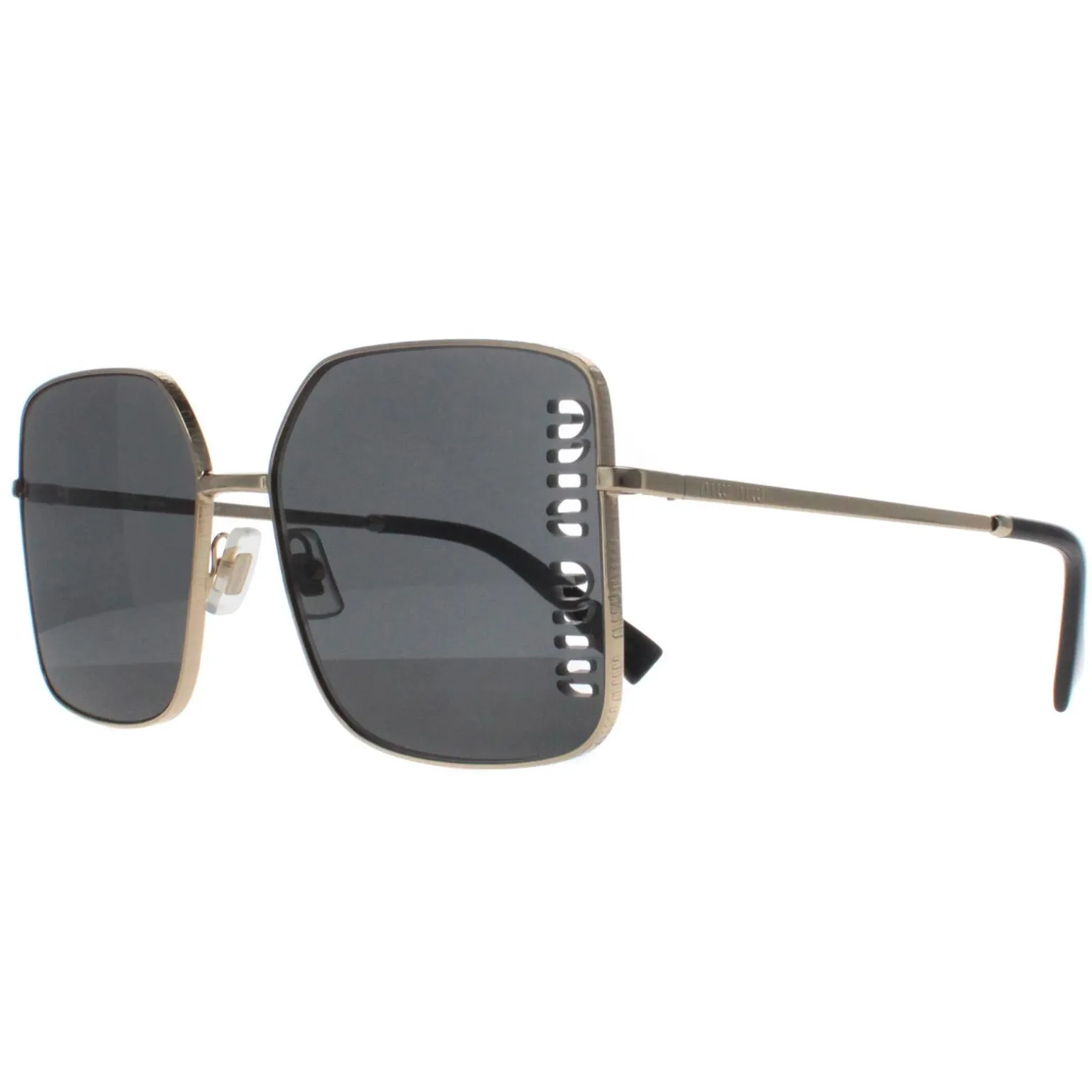 Miu Miu Sunglasses MU51YS ZVN5S0 Pale Gold Dark Grey