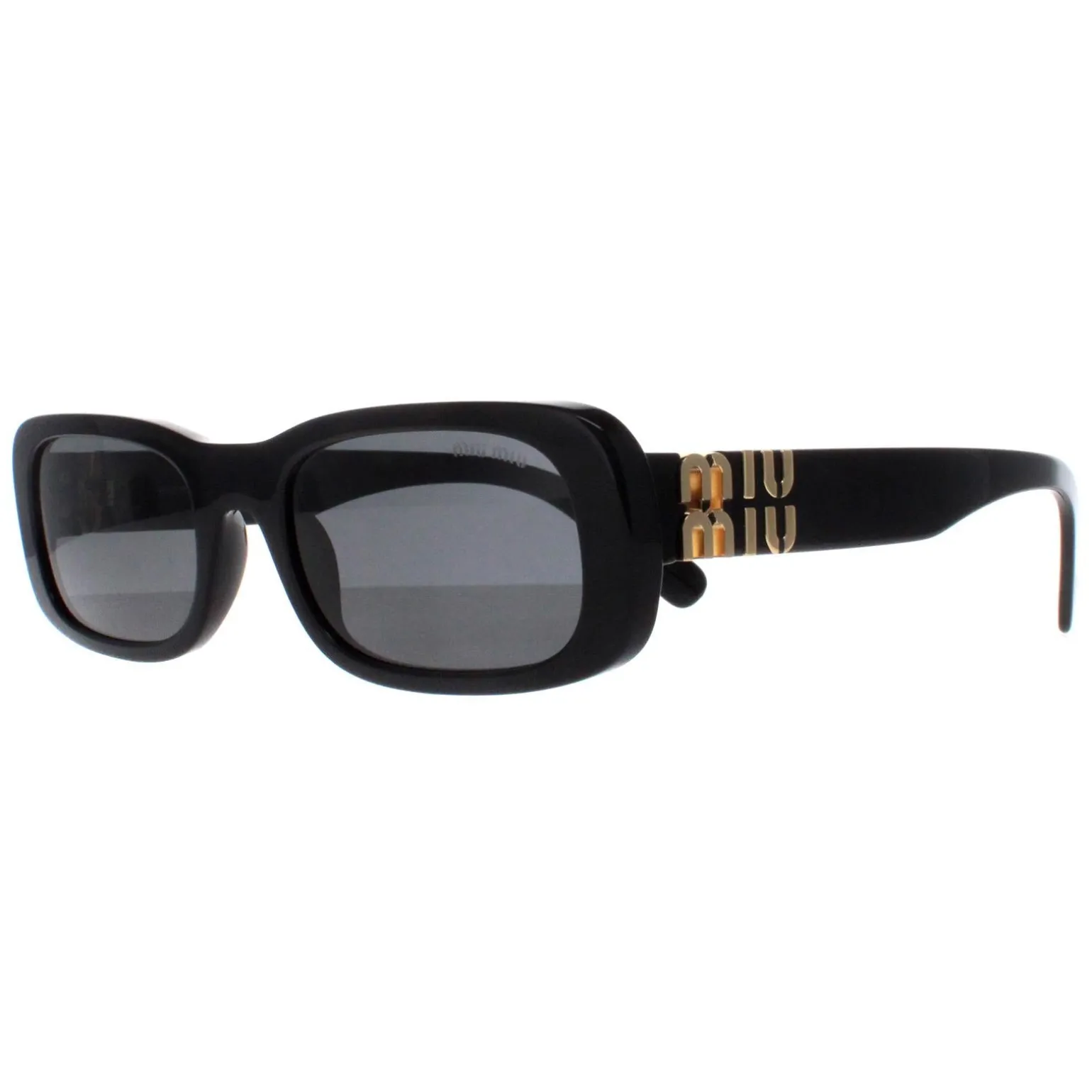 Miu Miu Sunglasses MU08ZS 1AB5S0 Black Dark Grey