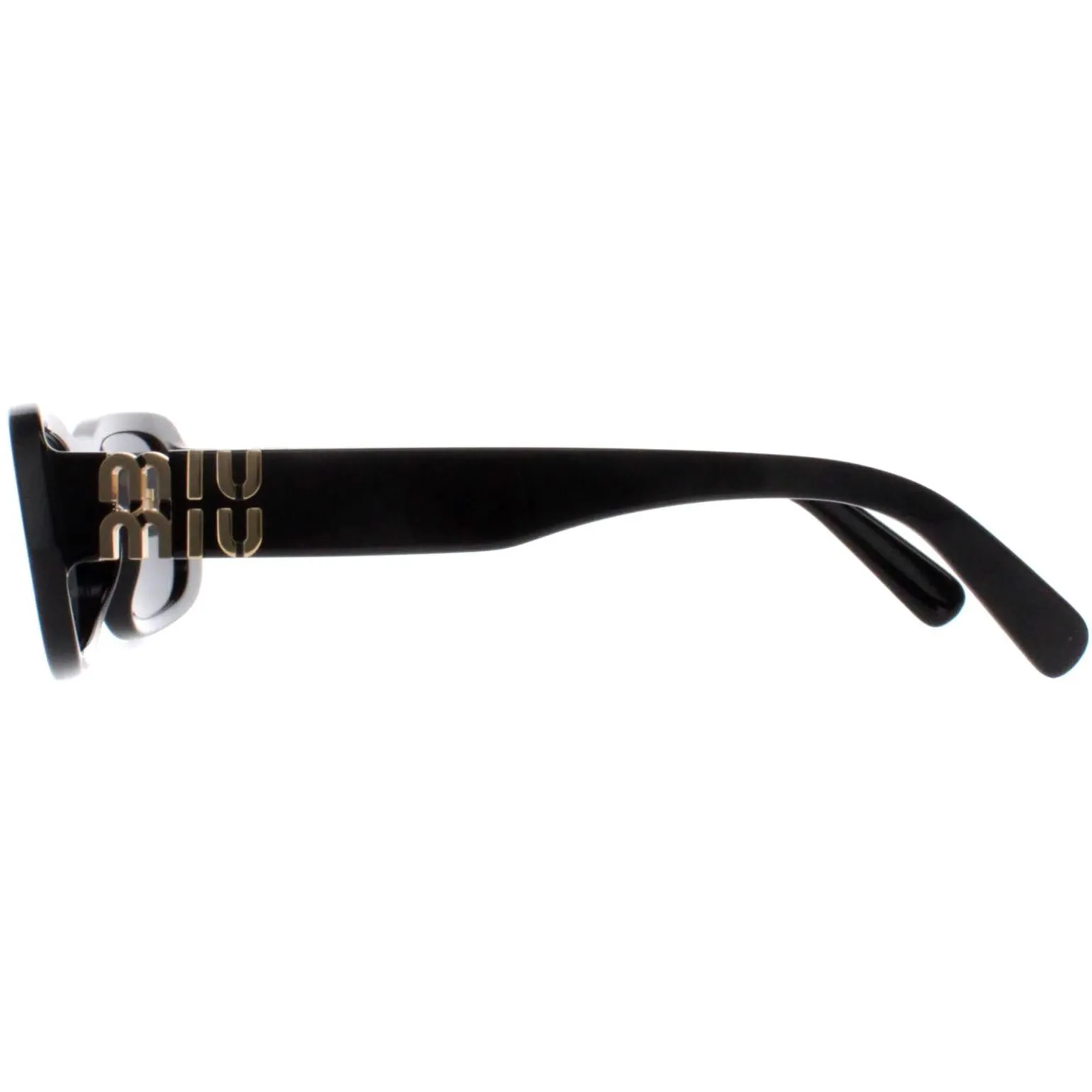 Miu Miu Sunglasses MU08ZS 1AB5S0 Black Dark Grey