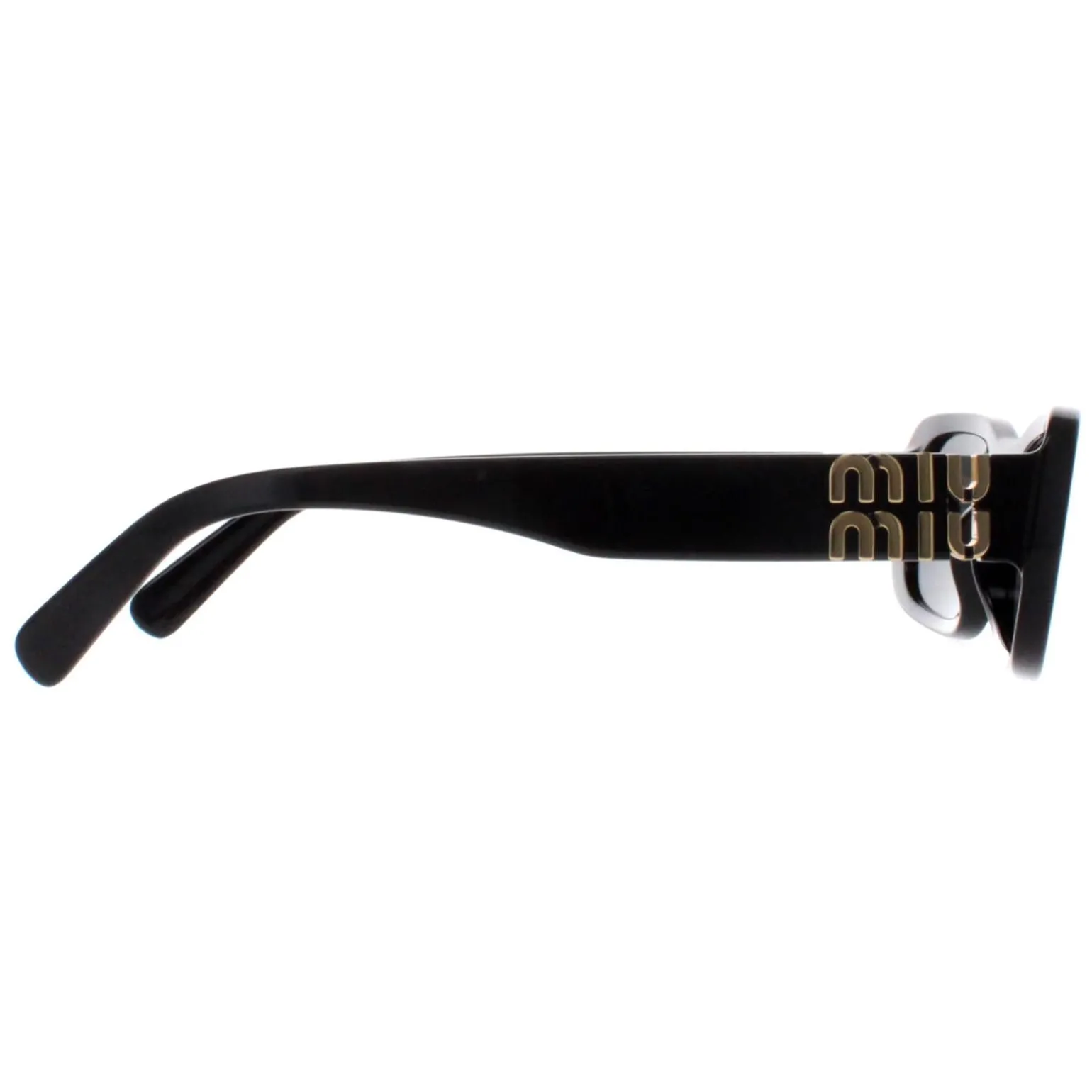 Miu Miu Sunglasses MU08ZS 1AB5S0 Black Dark Grey