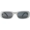 Miu Miu Sunglasses MU08ZS 1425S0 White Ivory Dark Grey