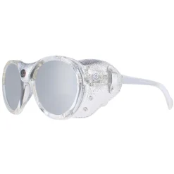 Moncler Sunglasses ML0046 26C Crystal Silver Grey Silver Mirror
