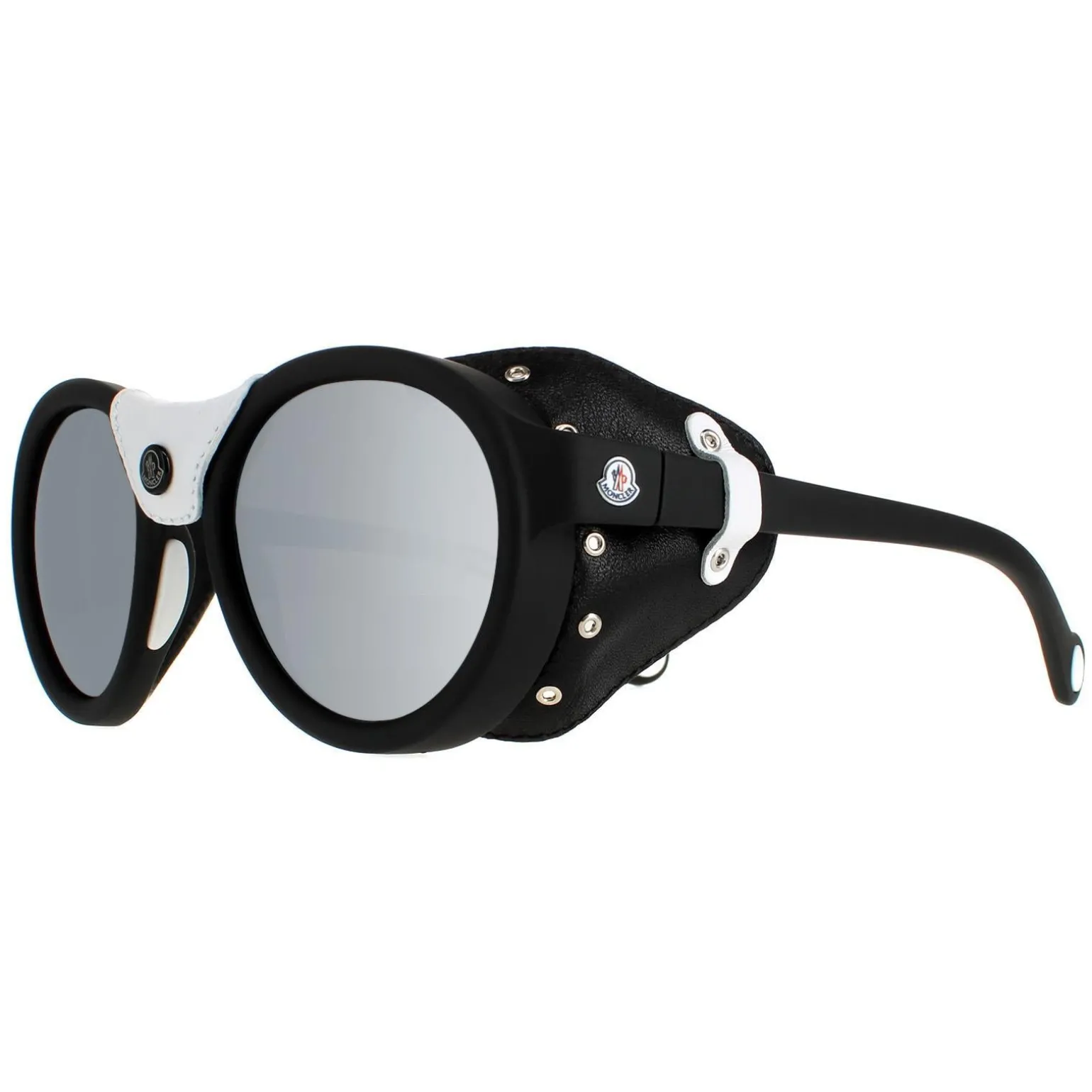 Moncler Sunglasses ML0046 02C Matte Black Smoke Mirror