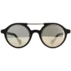 Moncler Sunglasses ML0083 02C Rubber Black Silver Mirror