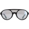 Moncler Sunglasses ML0052 01C Shiny Black Smoke Mirror