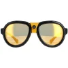 Moncler Sunglasses ML0090 01C Shiny Black Grey Mirror