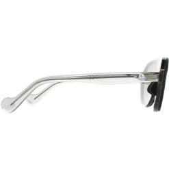 Moncler Sunglasses ML0052 01C Shiny Black Smoke Mirror