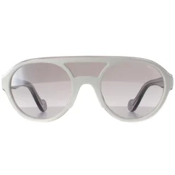 Moncler Sunglasses ML0052 21C White Transparent Grey Grey