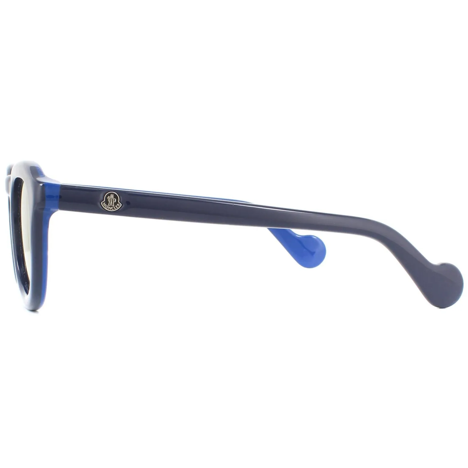 Moncler Sunglasses ML0079 92D Black Blue Polarized Gold Flash