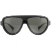 Moncler Sunglasses ML0089 01D Shiny Black Smoke Polarized