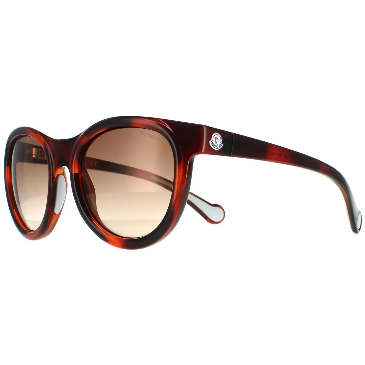 Moncler Sunglasses ML0087 53G Dark Tortoise Havana Brown