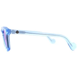 Moncler Sunglasses ML0006 84L Shiny Azure Transparent Blue Mirror