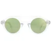 Moncler Sunglasses ML0014 27Q Crystal Green Mirror