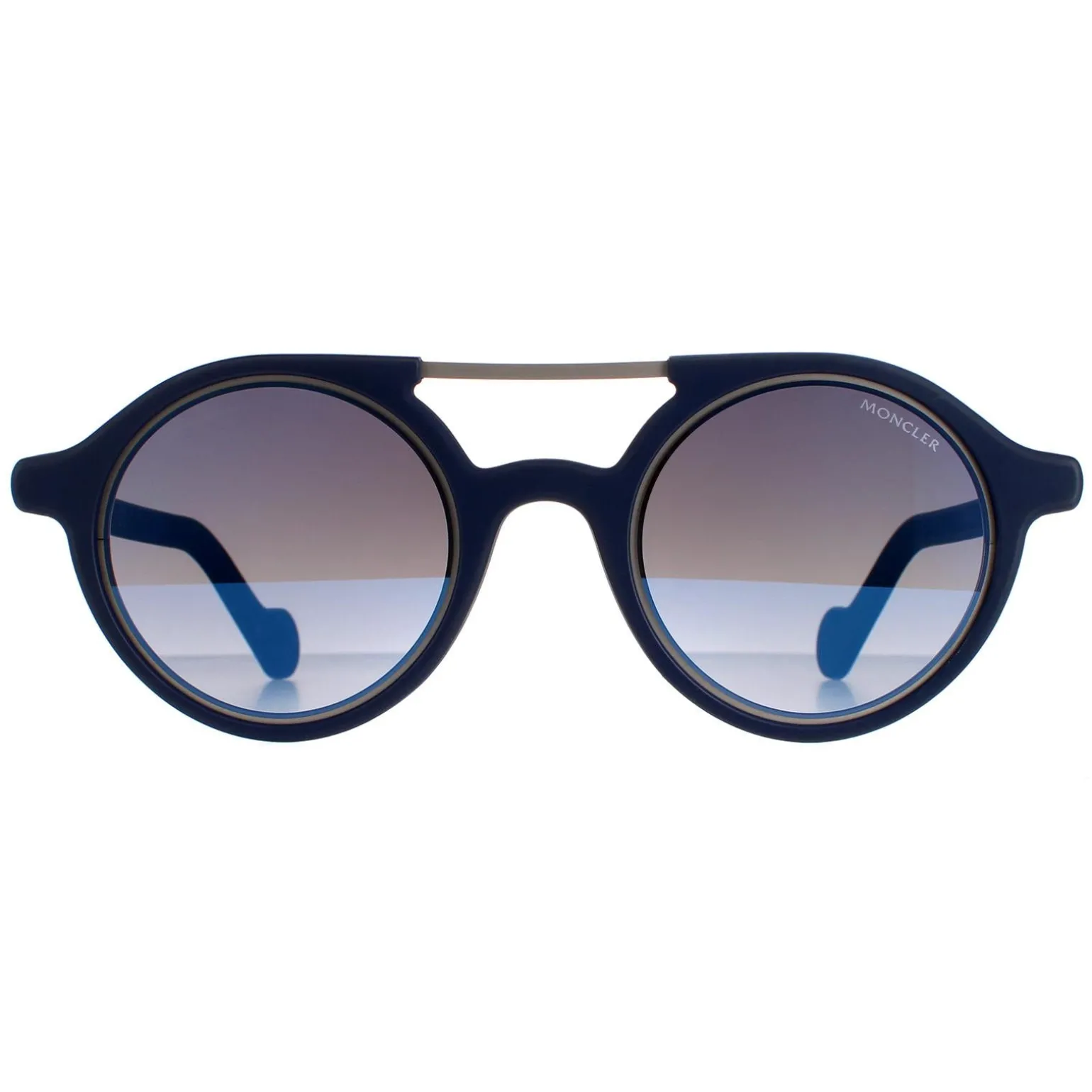 Moncler Sunglasses ML0083 91X Dark Blue Blue Mirror