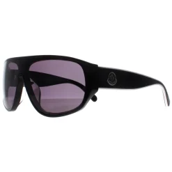 Moncler Sunglasses ML0260-F 01A Shiny Black Smoke Grey