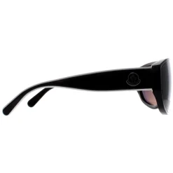 Moncler Sunglasses ML0260-F 01A Shiny Black Smoke Grey