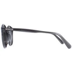 Moncler Sunglasses ML0213-F 01D Shiny Transparent Dark Grey Smoke Pola