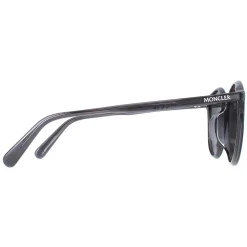 Moncler Sunglasses ML0213-F 01D Shiny Transparent Dark Grey Smoke Pola