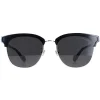 Moncler Sunglasses ML0112-K 01A Shiny Black Gold Dark Grey