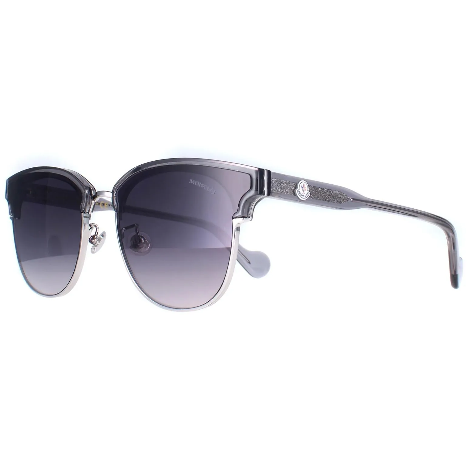 Moncler Sunglasses ML0112-K 20C Shiny Transparent Grey Brown Pink Grad