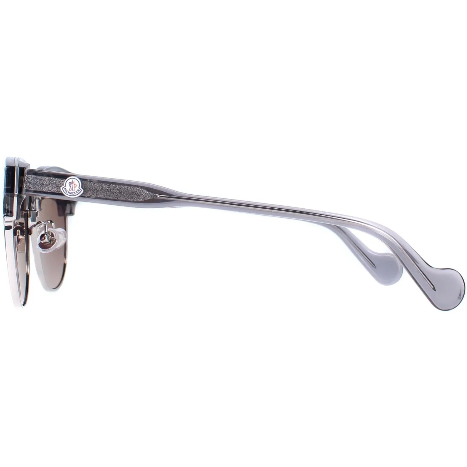 Moncler Sunglasses ML0112-K 20C Shiny Transparent Grey Brown Pink Grad