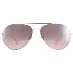 Moncler Sunglasses ML0110-K 28U Shiny Rose Gold Brown Pink Gradient