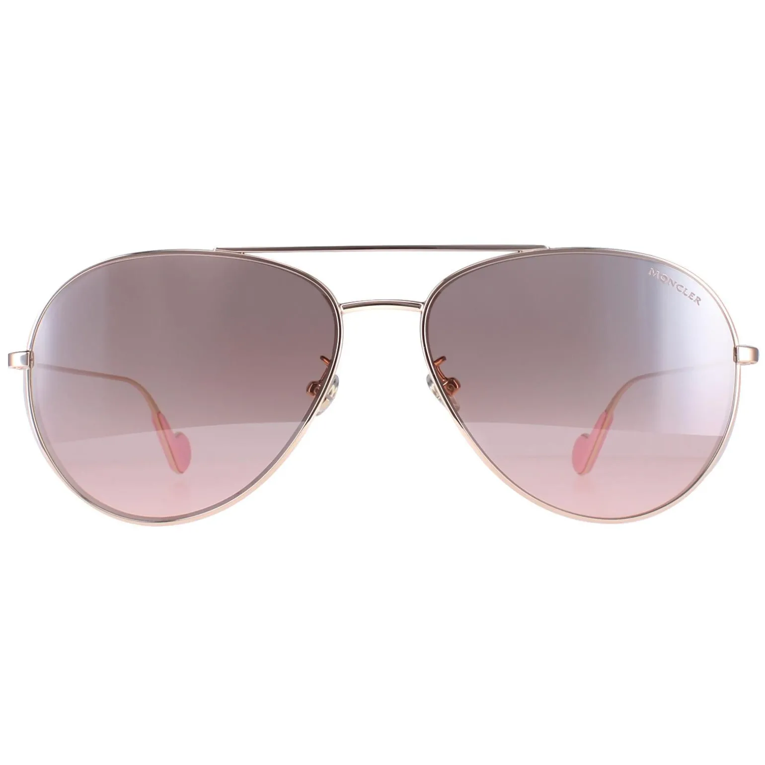 Moncler Sunglasses ML0110-K 28U Shiny Rose Gold Brown Pink Gradient