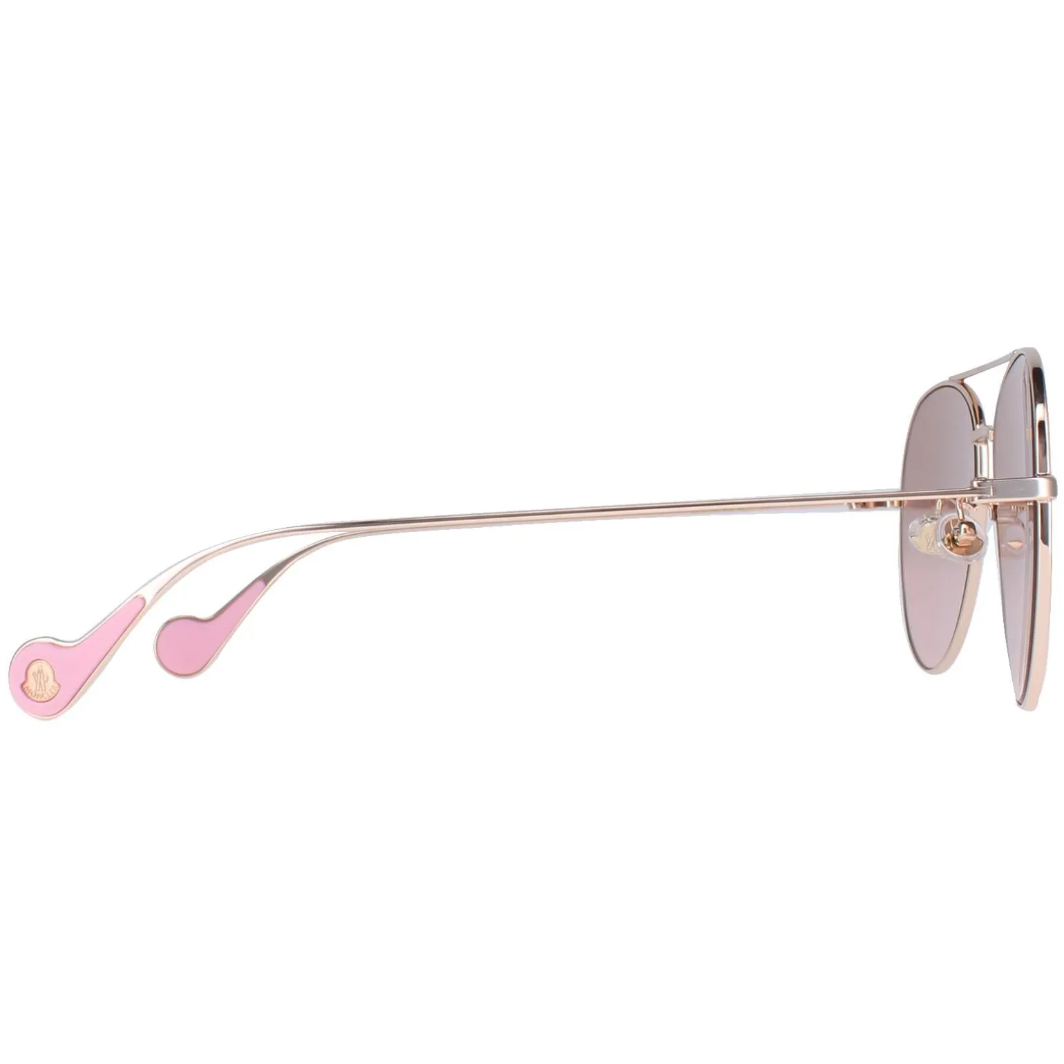 Moncler Sunglasses ML0110-K 28U Shiny Rose Gold Brown Pink Gradient
