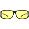 Montana Fit Over Glasses Night Driving Sunglasses FO5 F Matte Black Ye