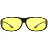 Montana Fit Over Glasses Night Driving Sunglasses FO2 I Matte Black Ye