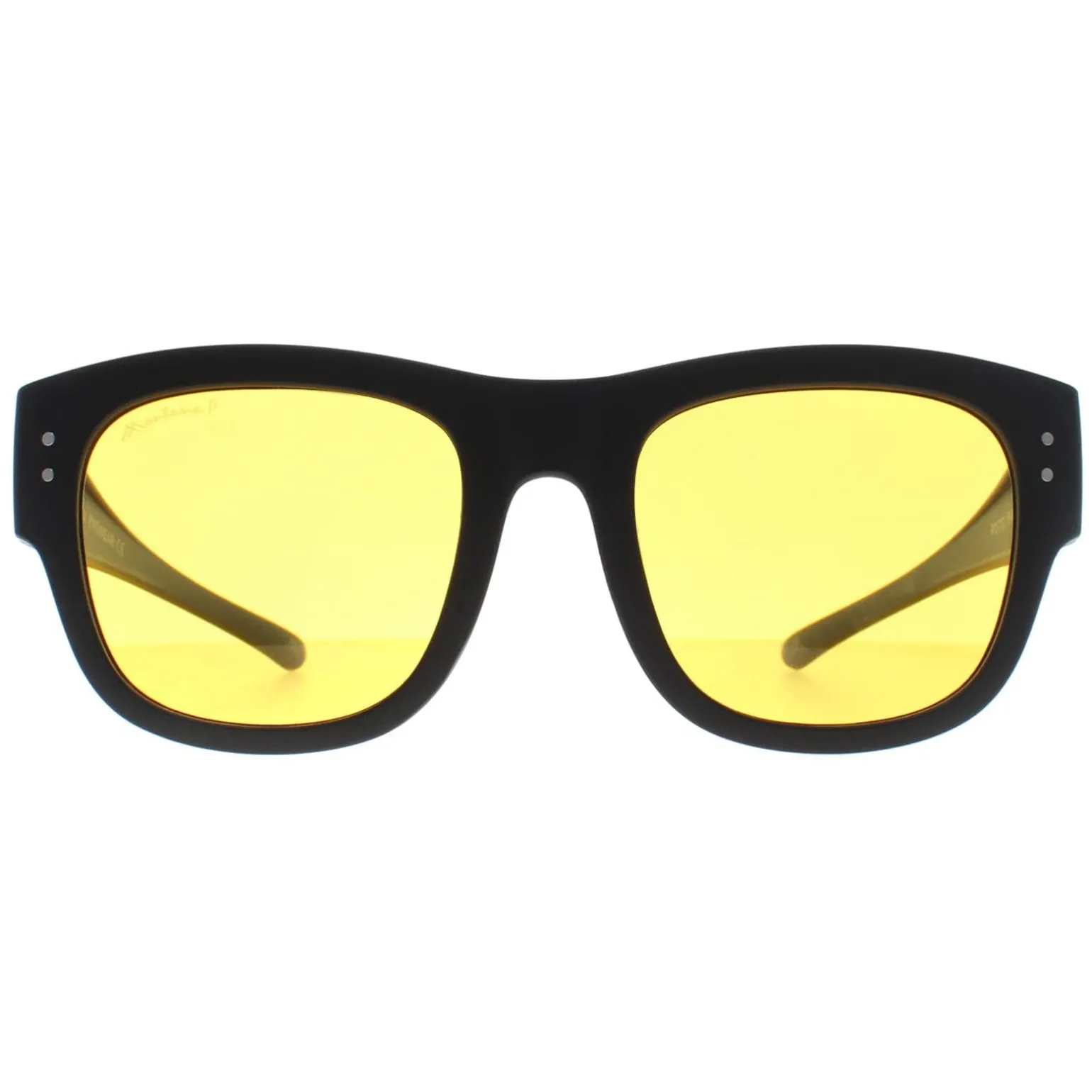 Montana Fit Over Glasses Night Driving Sunglasses FO6 C Matte Black Ye