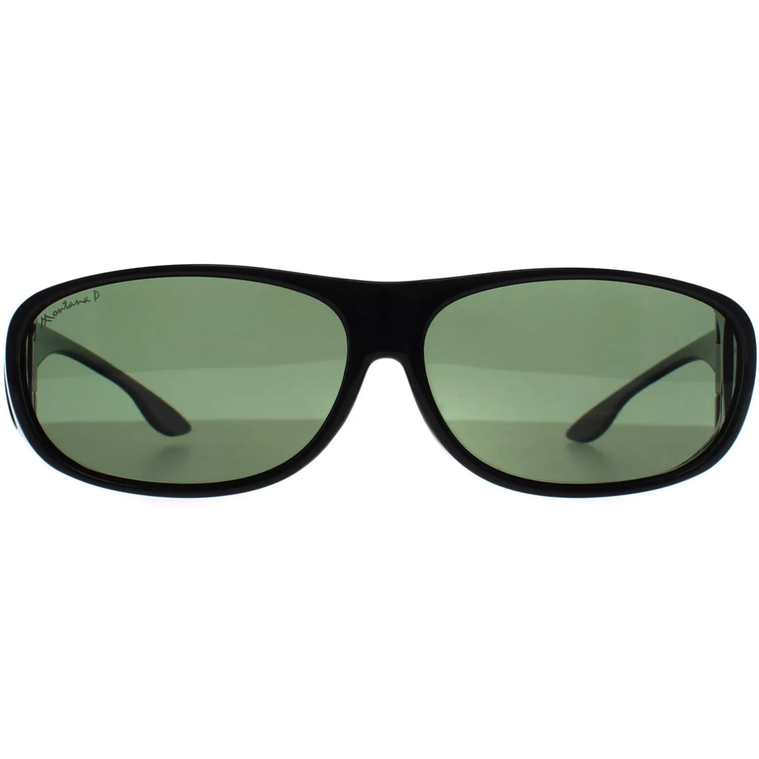 Montana Fit Over Glasses Sunglasses FO2 D Shiny Black G15 Polarized