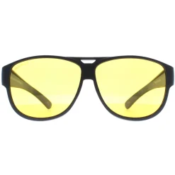 Montana Fit Over Glasses Night Driving Sunglasses FO6 C Matte Black Ye