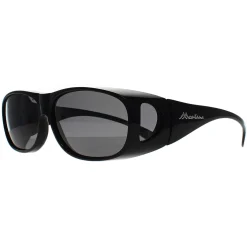 Montana Fit Over Glasses Sunglasses FO2 E Shiny Black Smoke Polarized