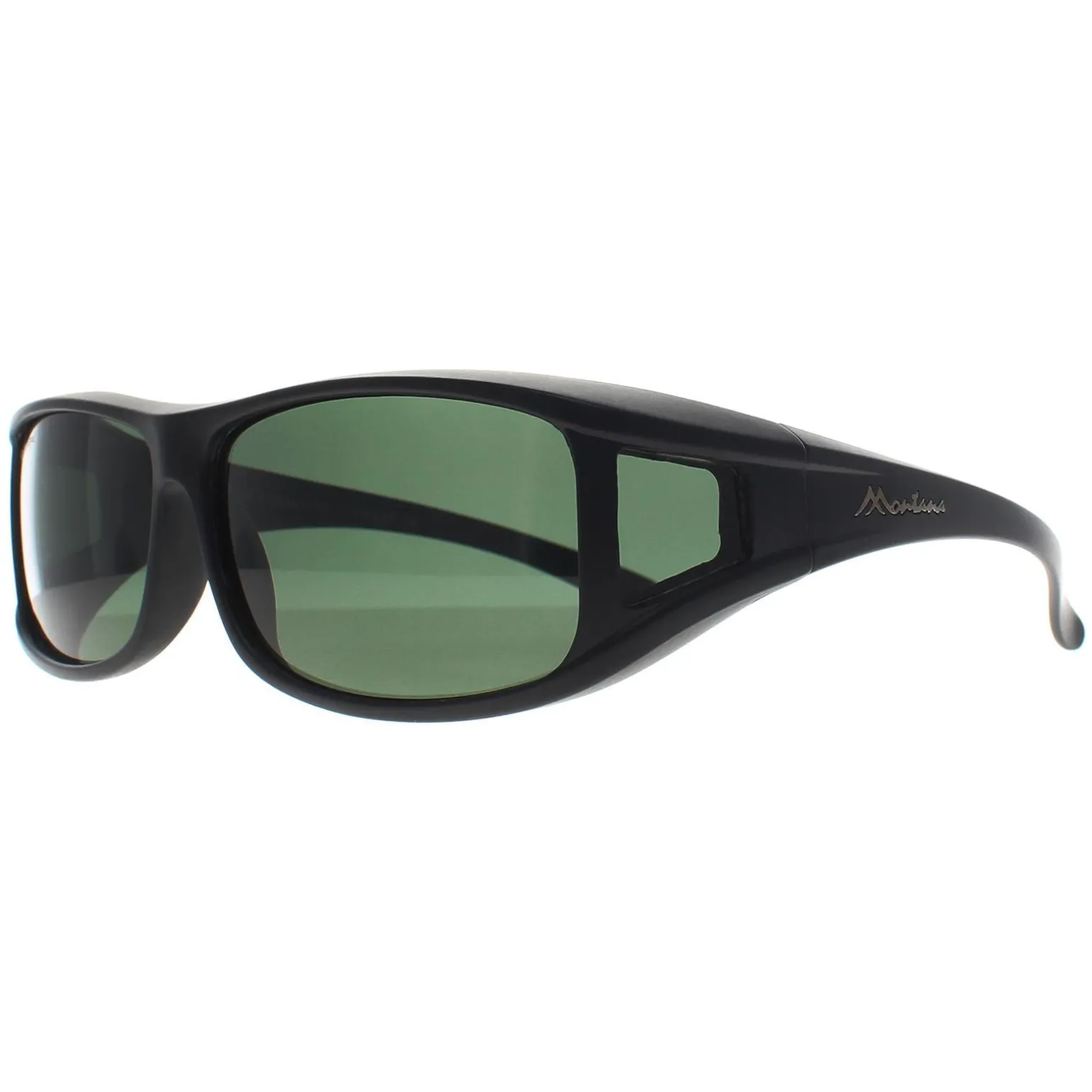 Montana Fit Over Glasses Sunglasses FO5 A Matte Black G15 Polarized