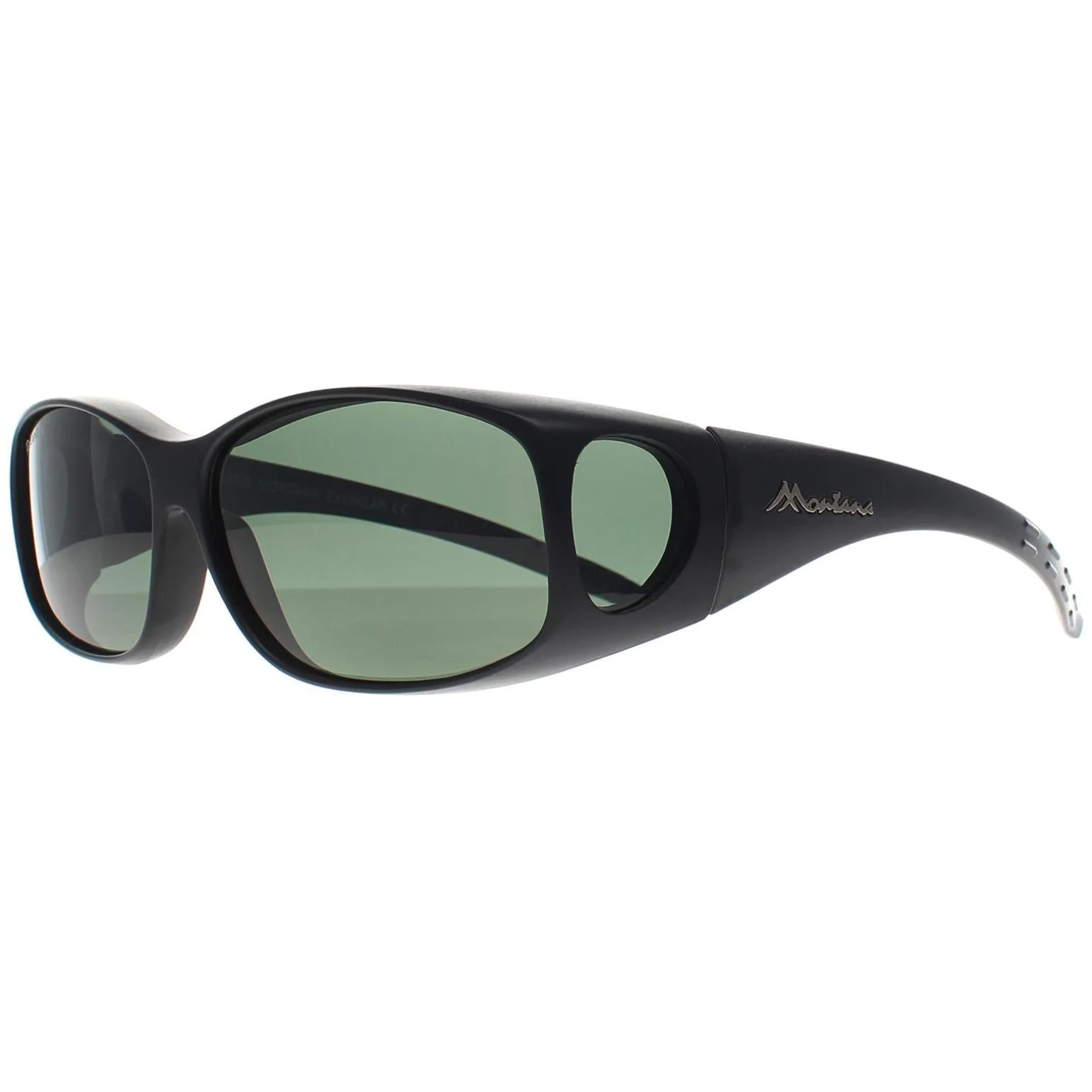 Montana Fit Over Glasses Sunglasses MFO1 B Matte Black G15 Polarized