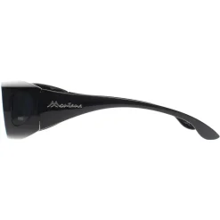 Montana Fit Over Glasses Sunglasses FO2 E Shiny Black Smoke Polarized