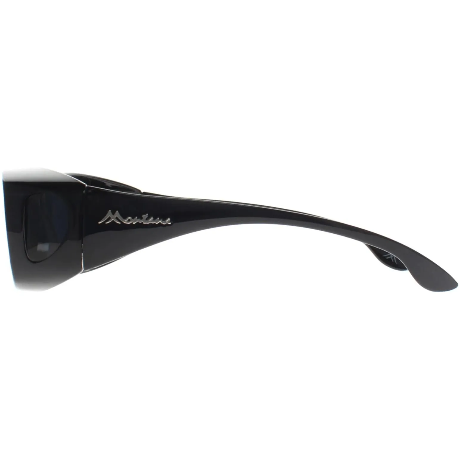 Montana Fit Over Glasses Sunglasses FO2 E Shiny Black Smoke Polarized