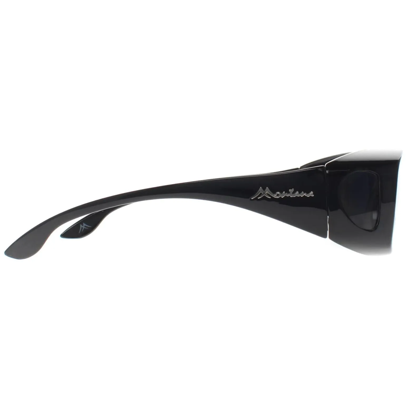 Montana Fit Over Glasses Sunglasses FO2 E Shiny Black Smoke Polarized