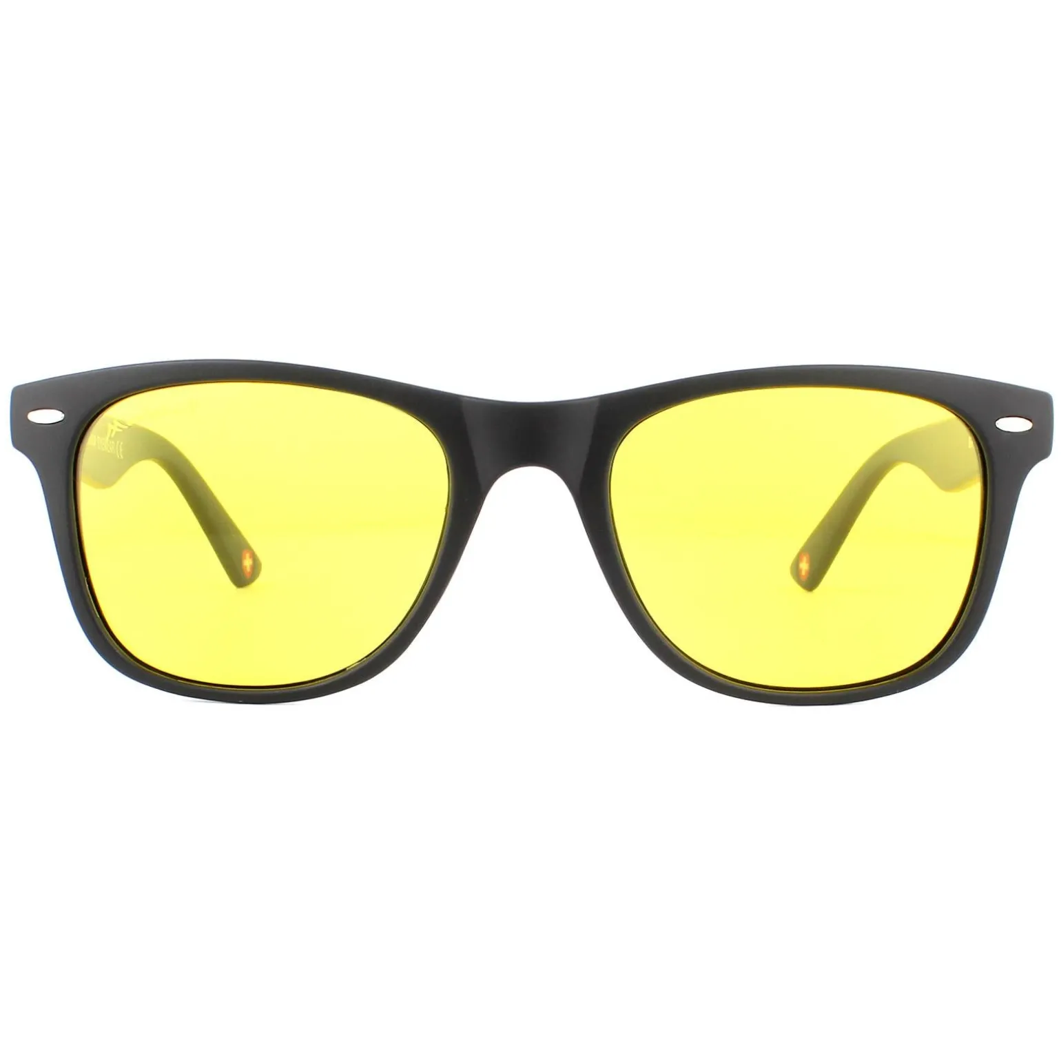 Montana Night Driving Sunglasses MP10 Y Matte Black Rubbertouch Yellow
