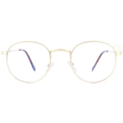 Montana Reading Glasses HBLF54-A Gold Blue Light Block +2.00