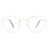 Montana Reading Glasses HBLF54-A Gold Blue Light Block 0.00