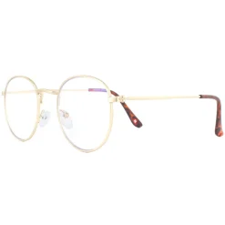 Montana Reading Glasses HBLF54-A Gold Blue Light Block +3.00