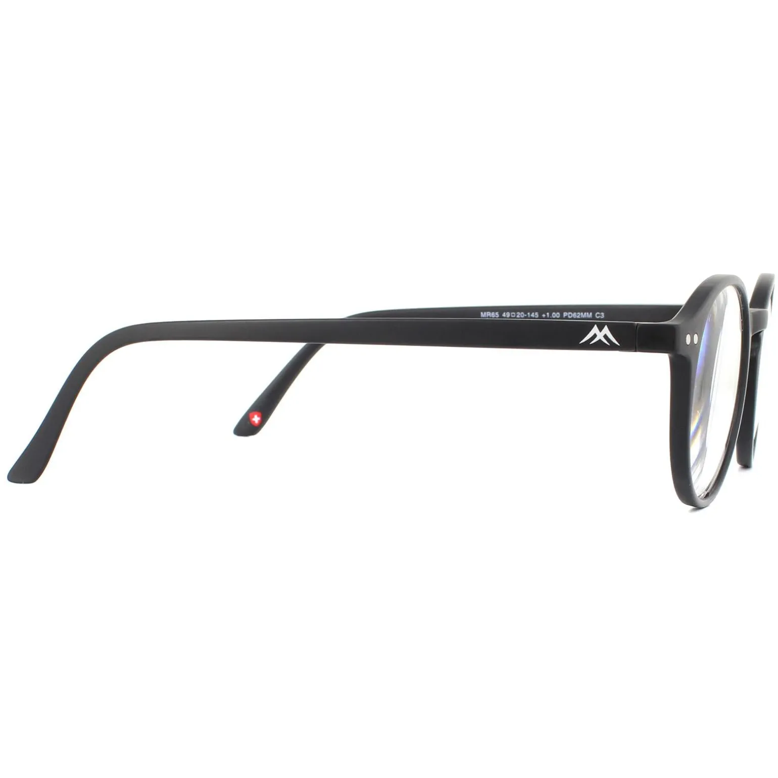 Montana Reading Glasses MR65 Matte Black Men Women +2.50