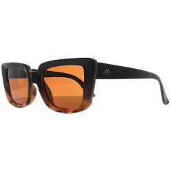 Montana Sunglasses MP193 A Shiny Black Turtle Brown Polarized