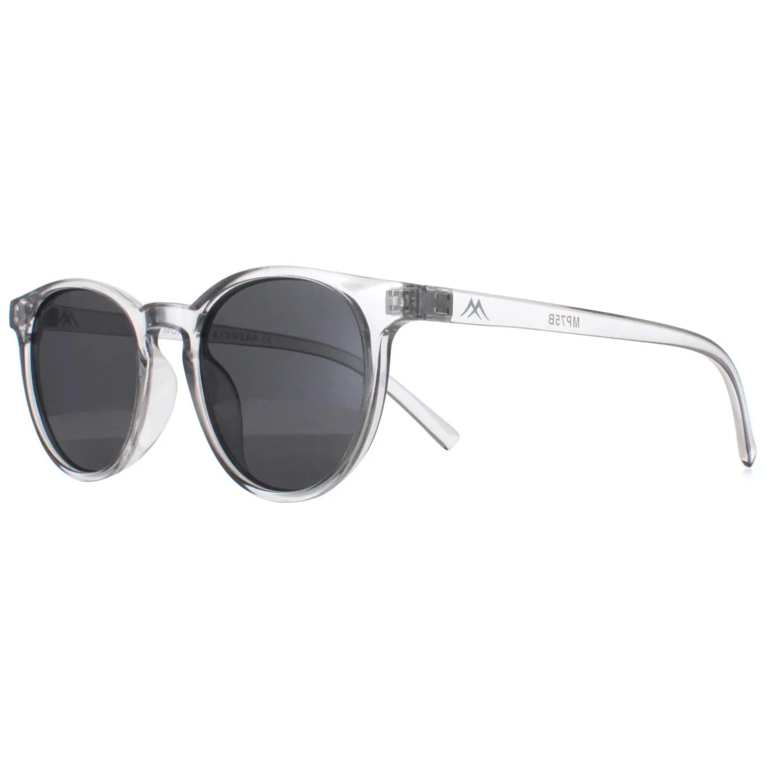 Montana Sunglasses MP75 B Shiny Clear Grey Smoke Polarized