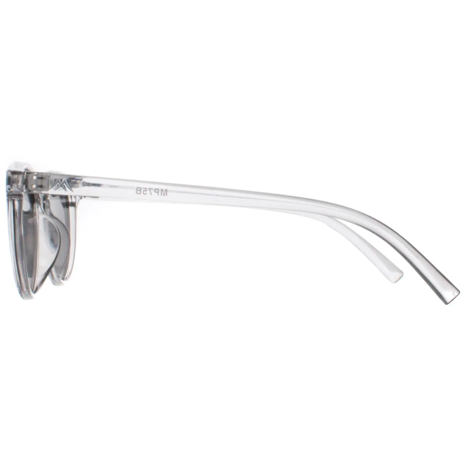 Montana Sunglasses MP75 B Shiny Clear Grey Smoke Polarized