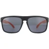 Montana Sunglasses MP37 D Black with Orange Rubbertouch Black Polarize
