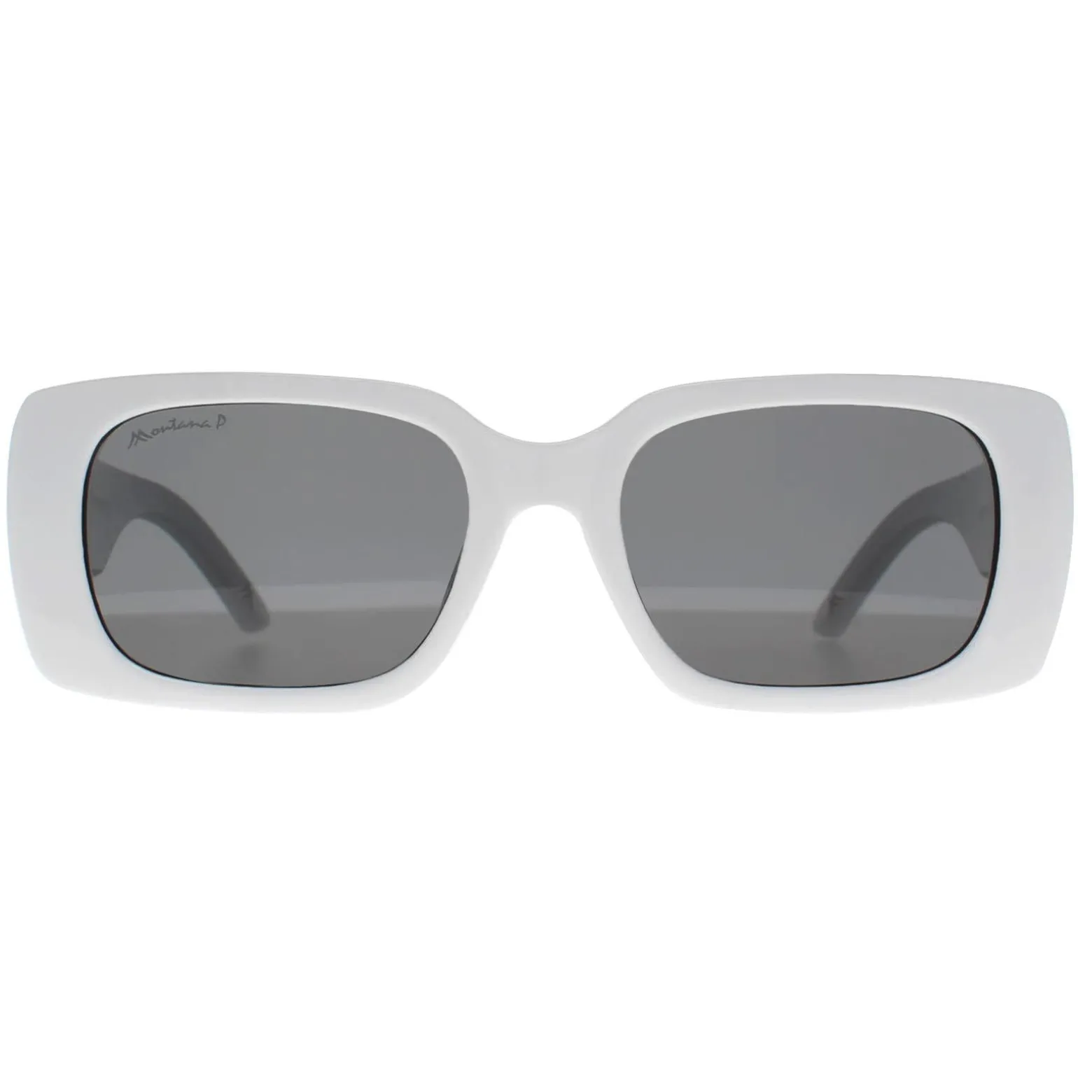 Montana Sunglasses MP194 D Shiny White Smoke Polarized